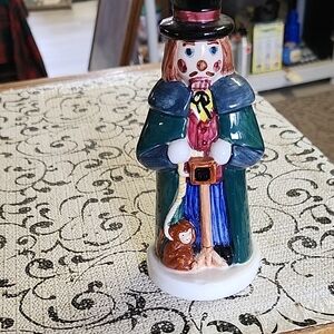 Colorful Ceramic Nutcracker Figurine